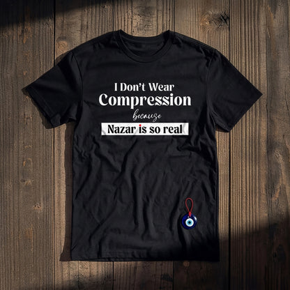 Nazar Is Real – Limited editon for Gym Lovers | Premium Cotton Black T Shirt
