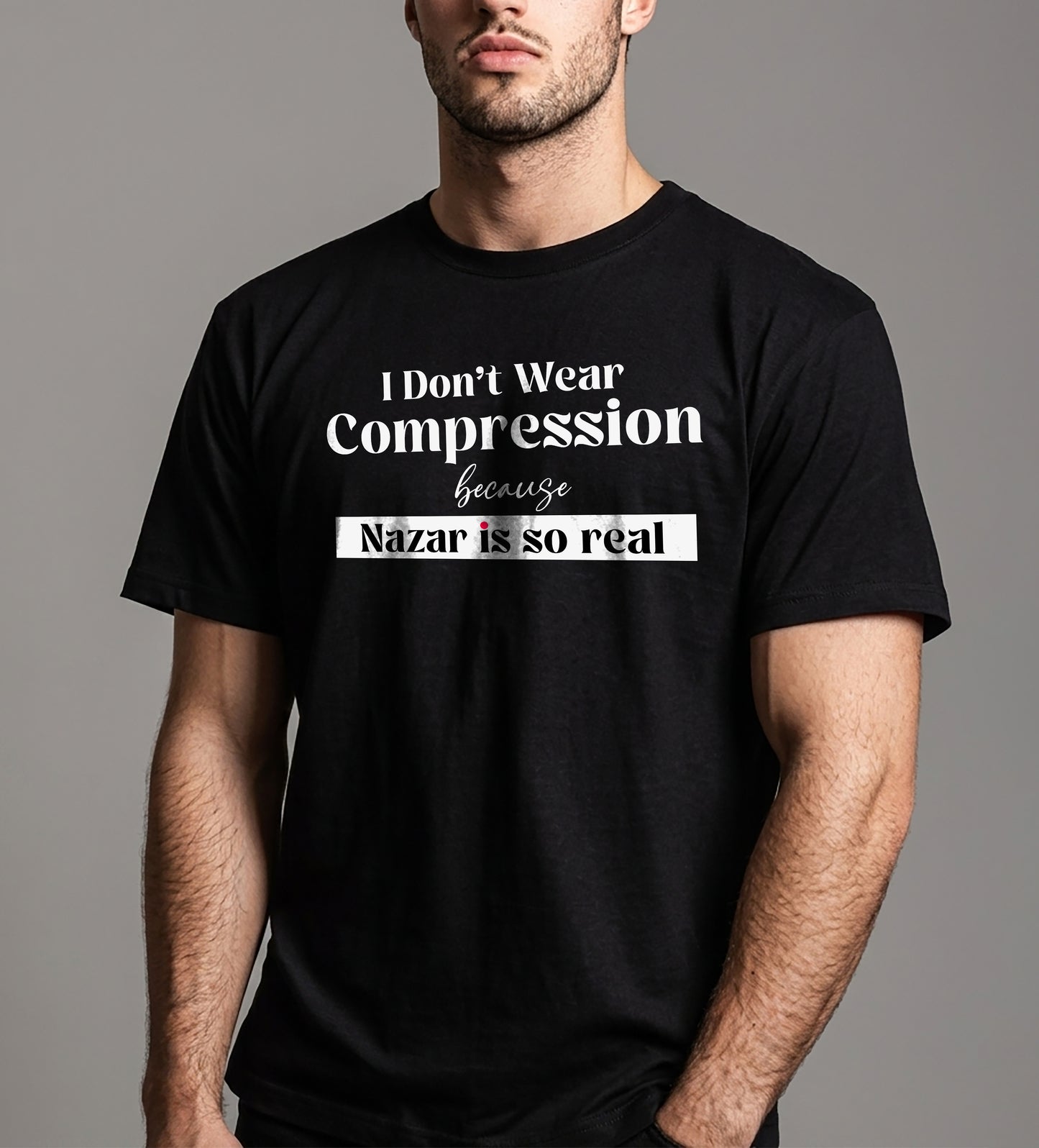 Nazar Is Real – Limited editon for Gym Lovers | Premium Cotton Black T Shirt